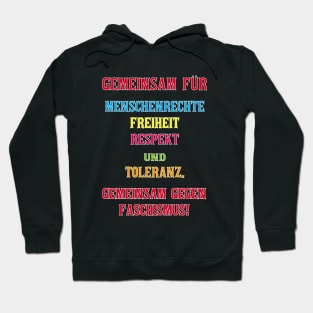 Gemeinsam gegen Faschismus Hoodie